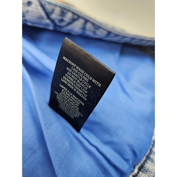 New BlankNYC Fall for You Kimono Jacket Womens XS Denim Plaid Quilted Blank NYC - Picture 6 of 8